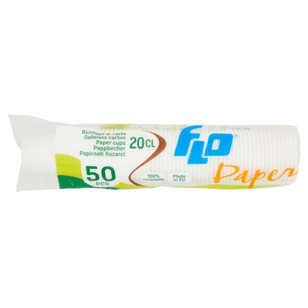 BICCH CARTA FLO BIANCO 200CC