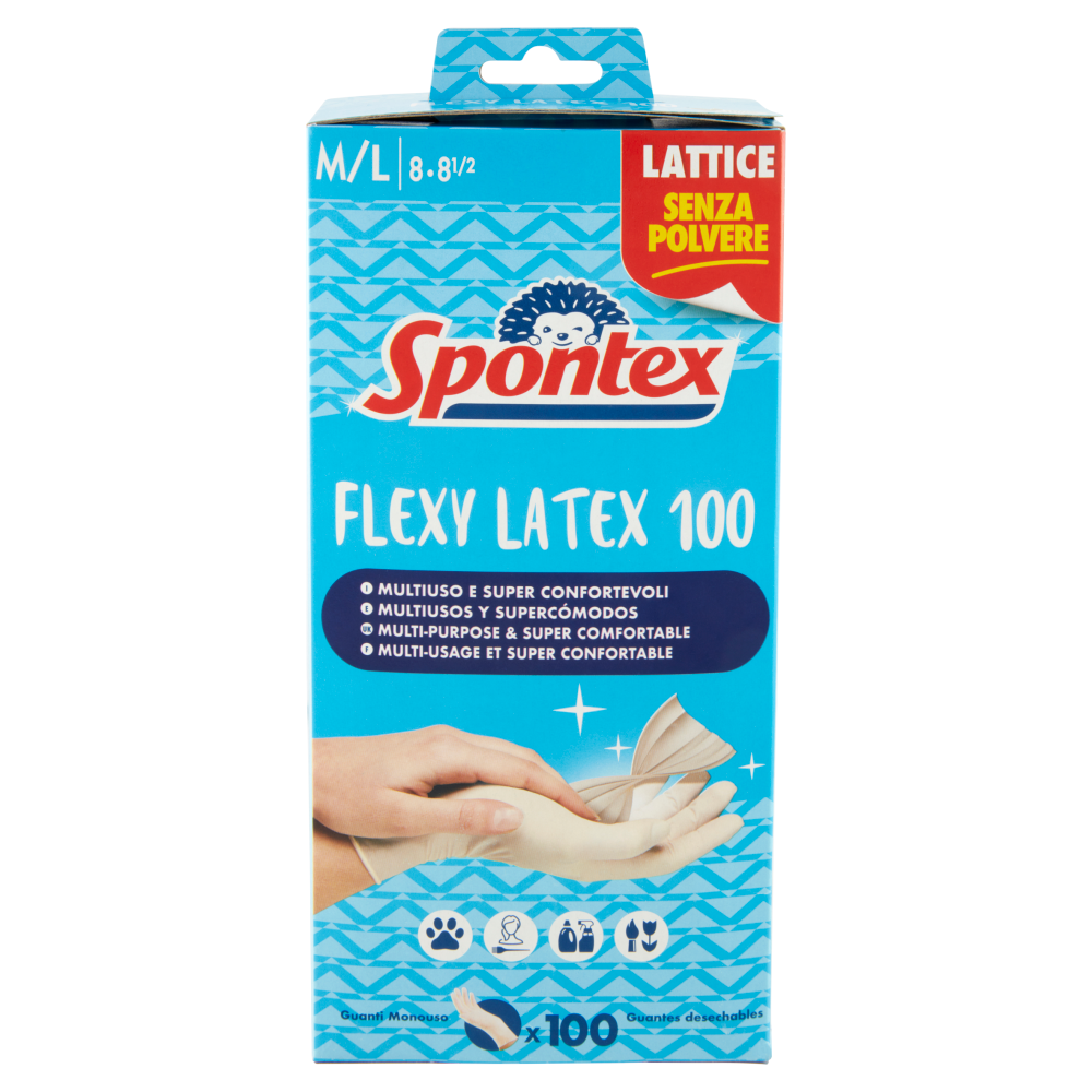 GUANTI LATTICE SPONTEX 100PZ
