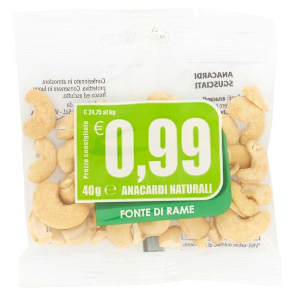 ANACARDI NATURALI 40 GR