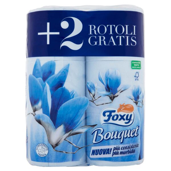 CARTA IGIENICA FOXY BOUQUET 2V