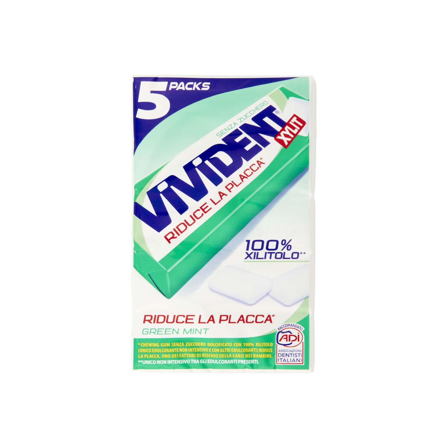 CHEWING VIVIDENT XILIT GREENX5