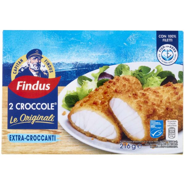 CROCCOLE DI MERLUZZO FINDUS X2 216GR