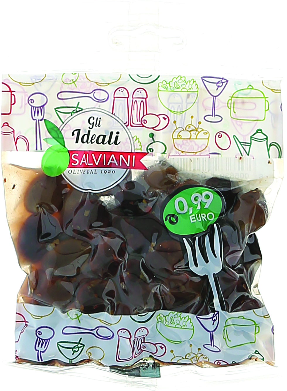 OLIVE NERE CONDITE 125GR