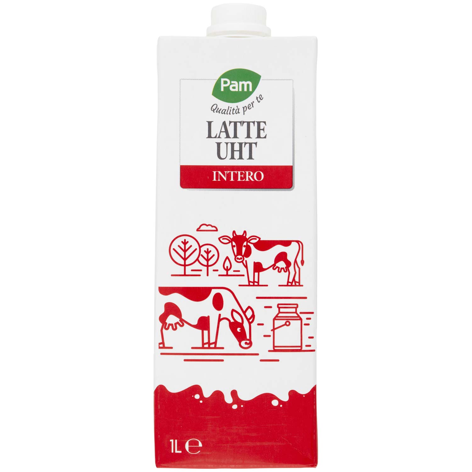 PAM LATTE UHT INTERO 1LT