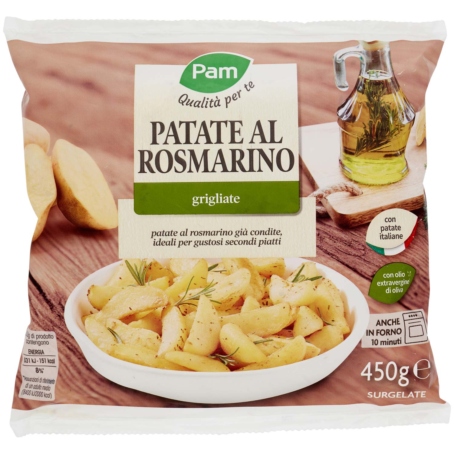 PAM PATATE ROSMARINO 450GR