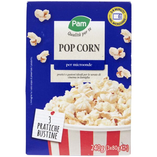 PAM POP CORN MICROONDE X3