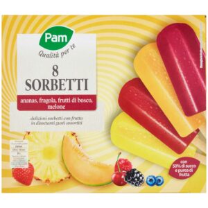 PAM SORBETTO MIX FRUTTA X8