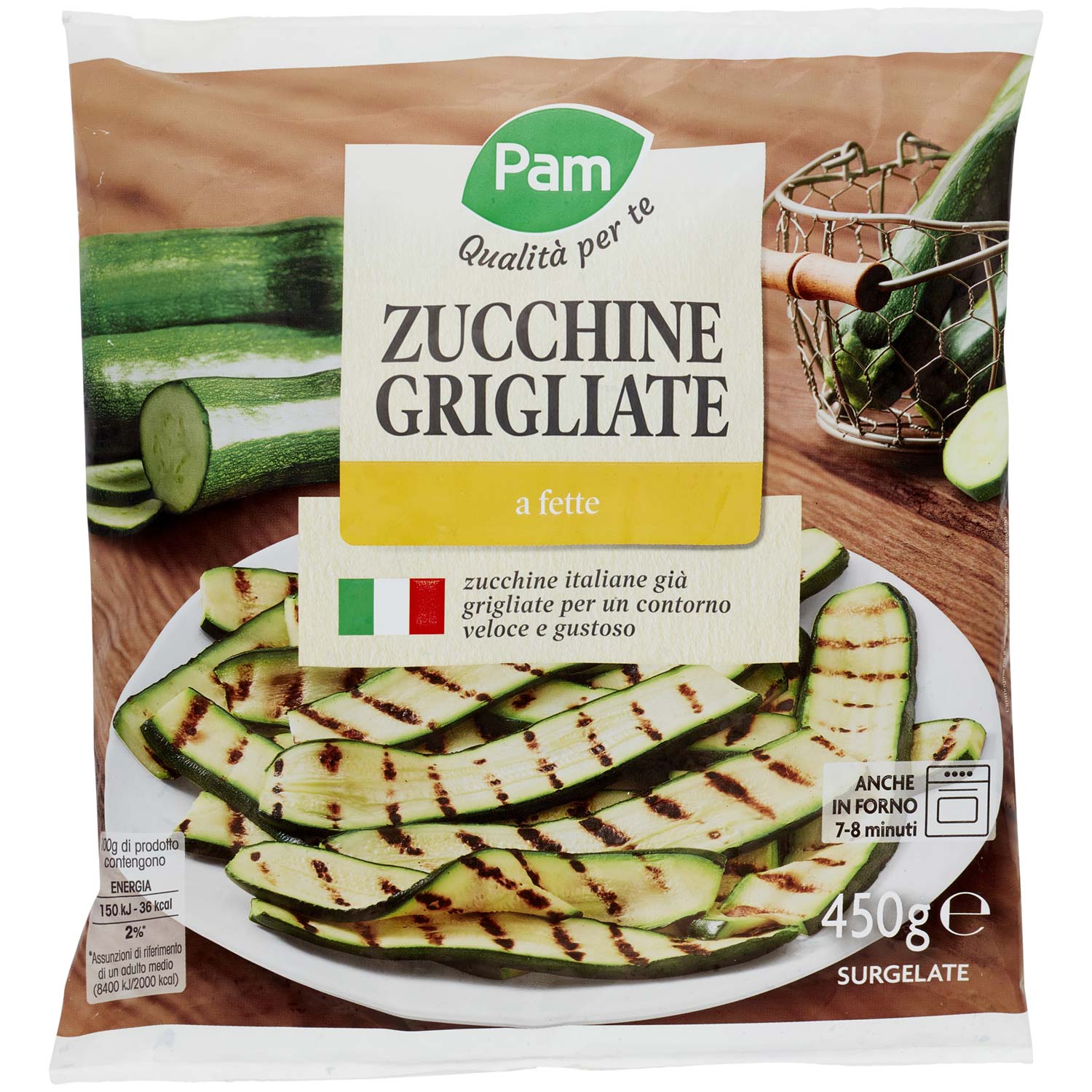 PAM ZUCCHINE GRIGLIATE 450GR