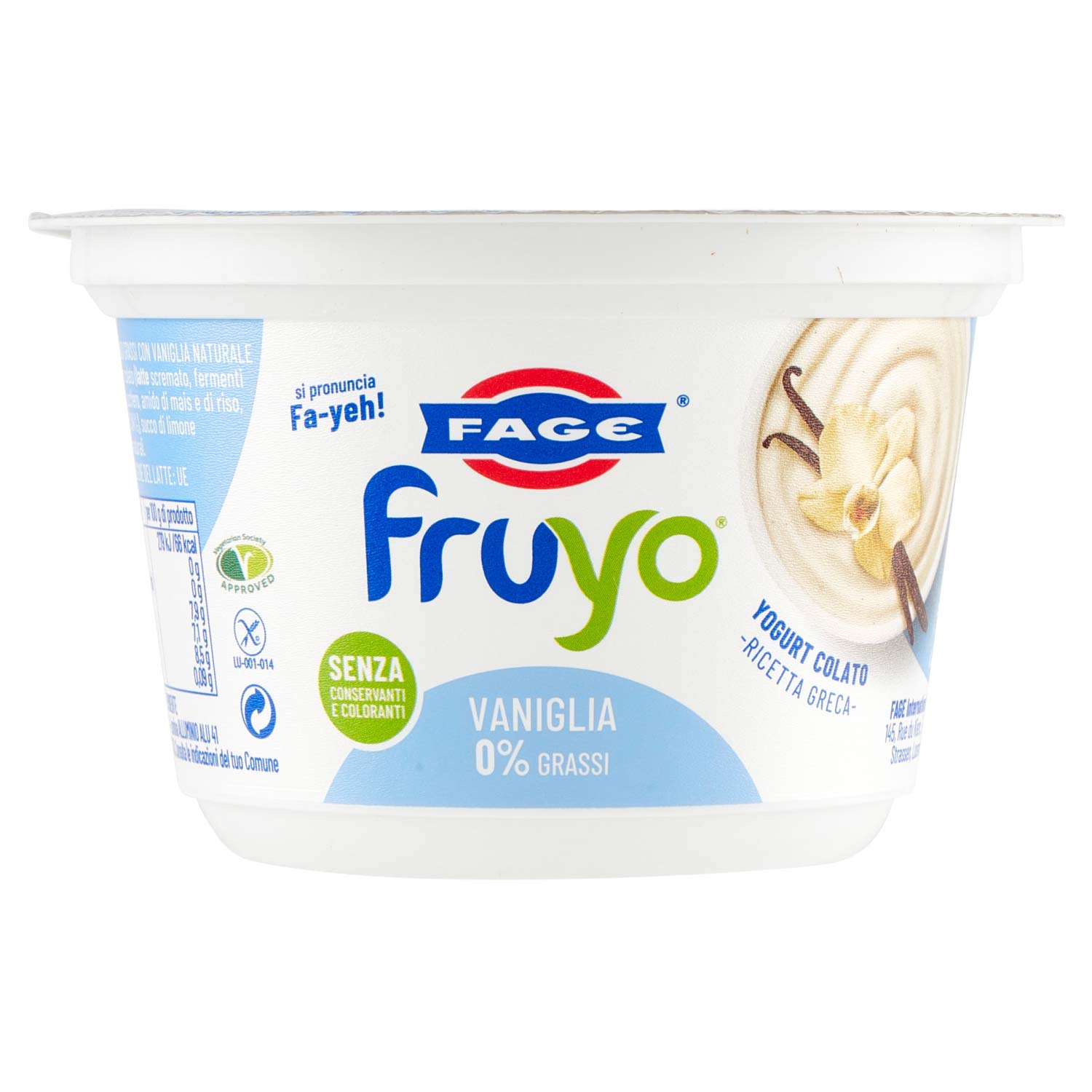 YOGURT FAGE FRUYO MAGRO VANIGLIA 150GR